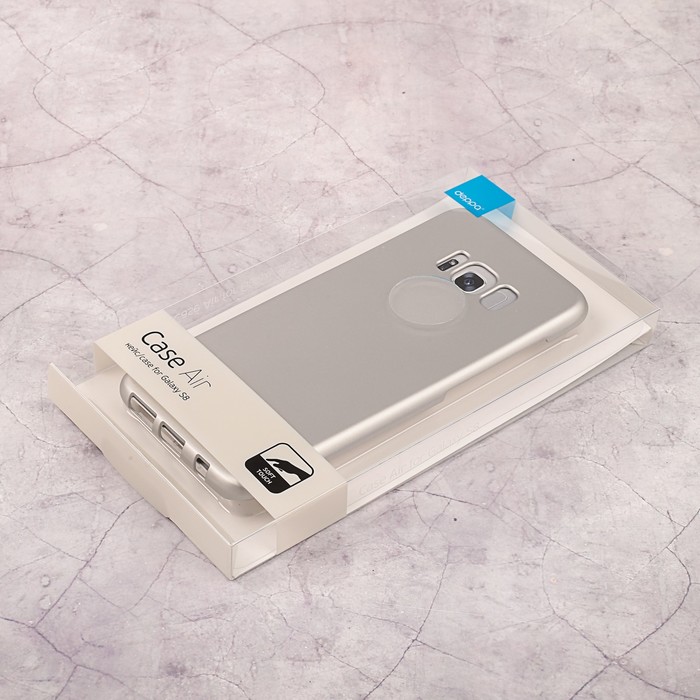 Чехол-крышка Deppa Air Case Samsung Galaxy S8, серебряный