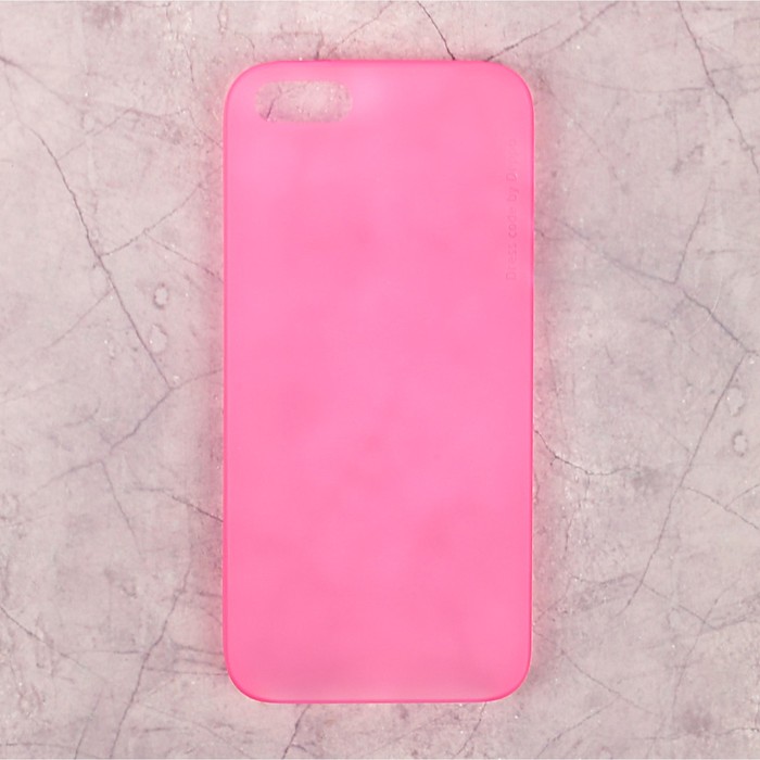 Чехол-крышка DEPPA Sky Case iPhone 5/5S/SE, 0,3 мм, розовый,
