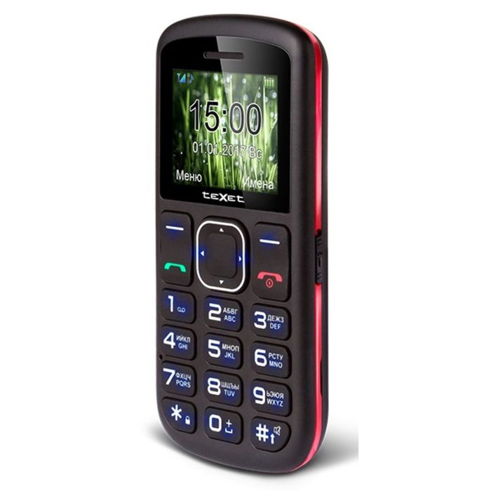 Сотовый телефон Texet TM-B220, черно-красный