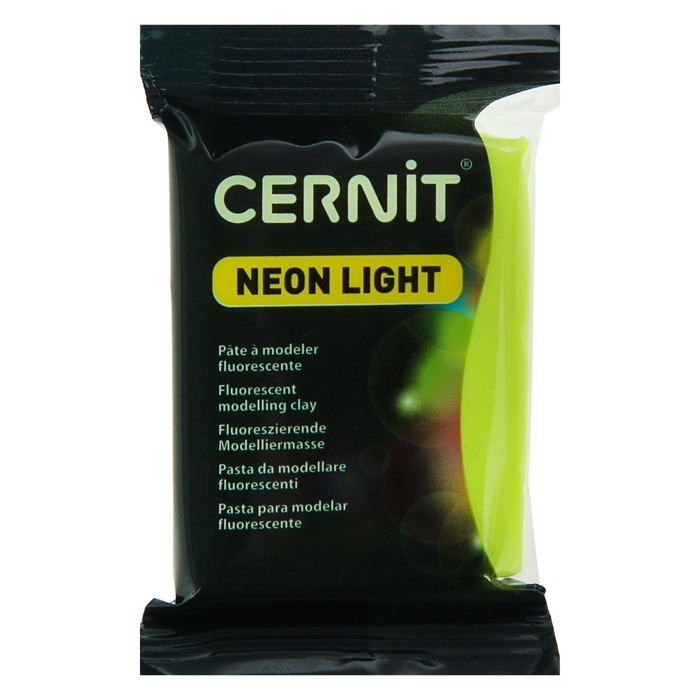 Полимерная глина запекаемая, Cernit Neon, 56 г, жёлтая, №700