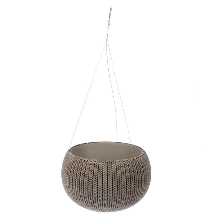 Кашпо Cozies М with hanging chain (беж.)