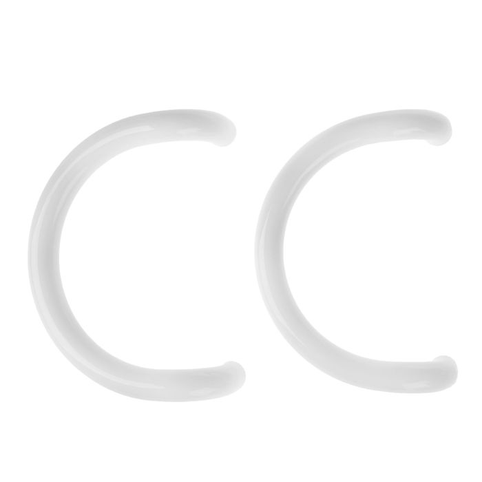 Ручка офисная, полукруглая, L=250 мм, белая