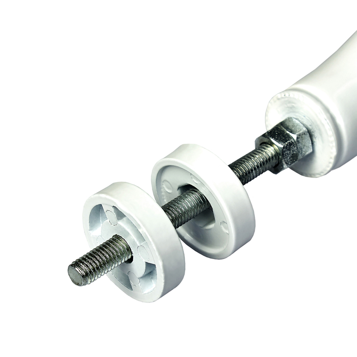 Ручка офисная, прямоугольная, L=350 мм, белая