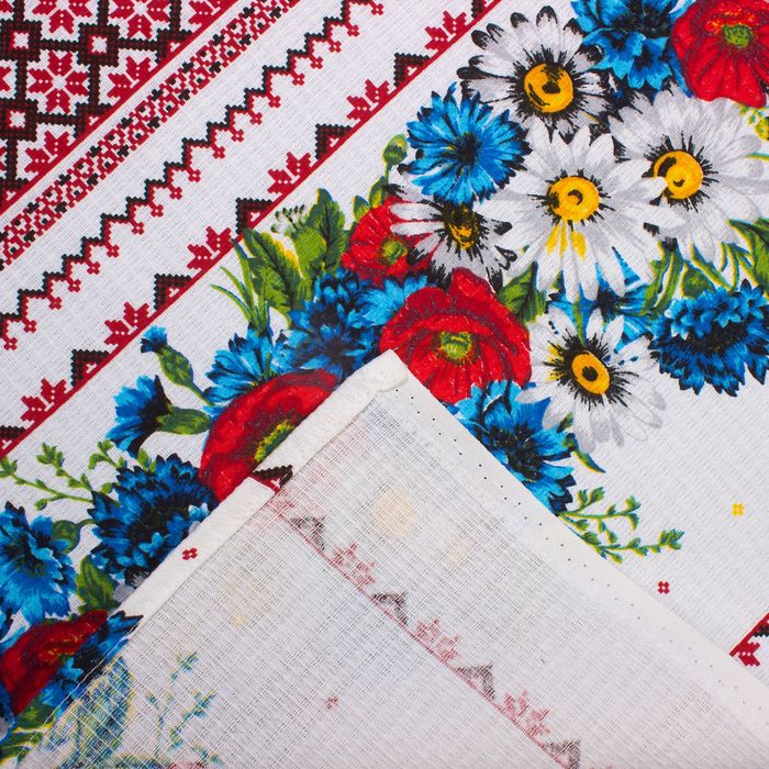 Полотенце "Доляна" Букет 50*70 см с петелькой, 100% хл, ваф.полотно