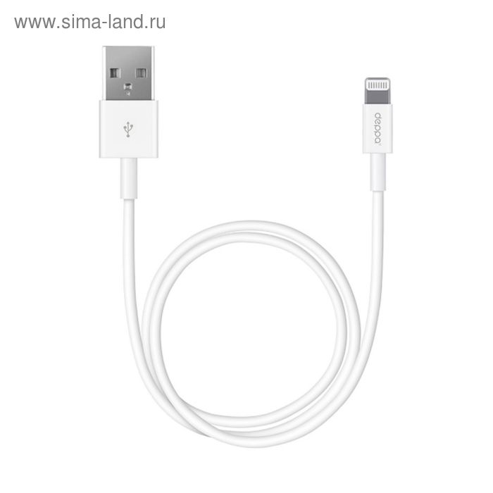 Кабель Deppa (72230) Apple 8-pin, iPhone 5/6/7, белый, 3 м