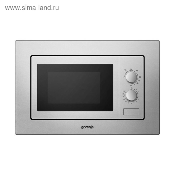 фото Встраиваемая микроволновая печь gorenje bm171e2x, 17 л, 700 вт, гриль, серебристый