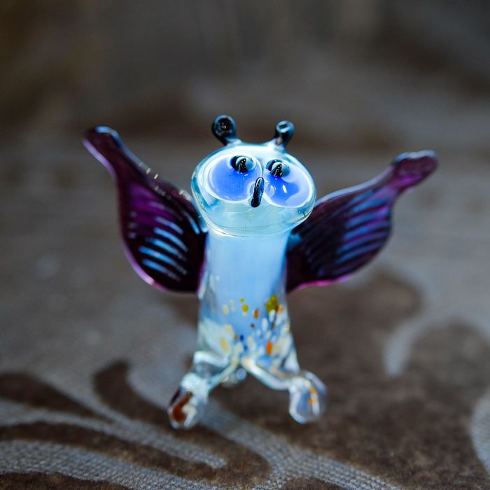 Сувенир из стекла миди "Сова", микс, 5 х 6,5 х 4 см