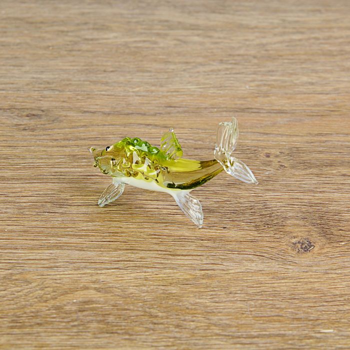 Сувенир из стекла миди "Осётр", 10,5 х 5,5 х 3 см