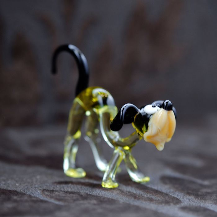 Сувенир из стекла миди "Собачка", микс, 8,5 х 3,5 х 7 см