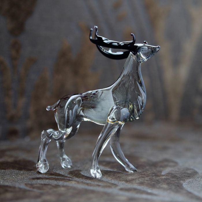Сувенир из стекла средняя "Олень", микс, 7,5 х 11 х 5,5 см