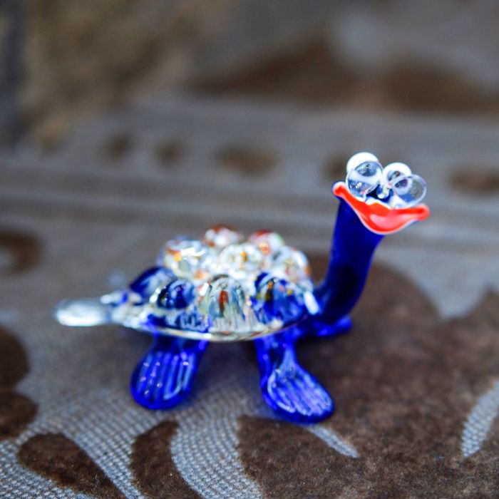 Сувенир из стекла средняя "Черепаха", микс, 9,5 х 6 х 5,5 см