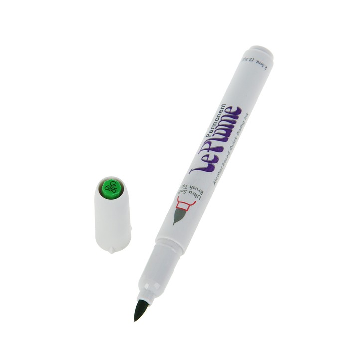 Маркер-кисть Marvy перманентный спирт.основа GRASS GREEN MAR3000/G655