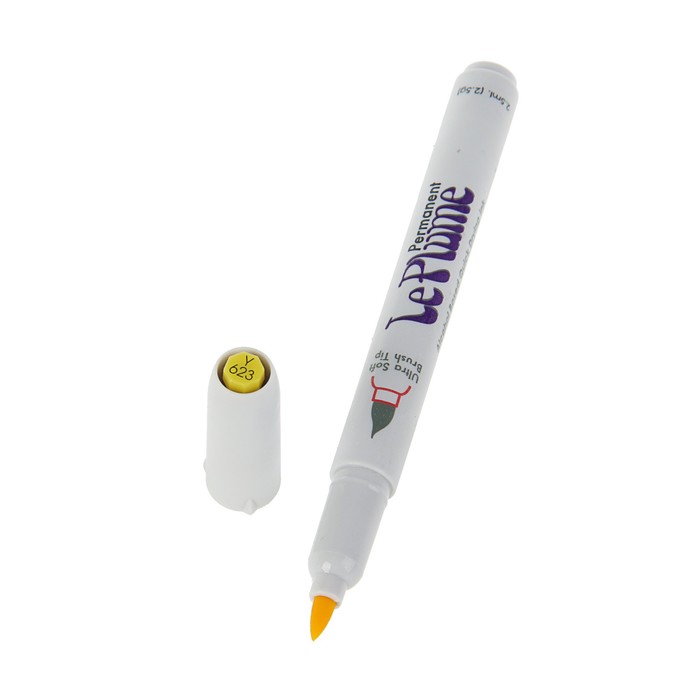 Маркер-кисть Marvy перманентный спирт.основа LEMON YELLOW MAR3000/Y623