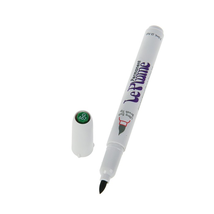 Маркер-кисть Marvy перманентный спирт.основа PINE GREEN MAR3000/G657