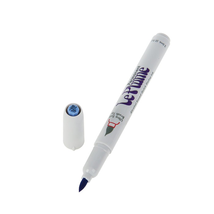 Маркер-кисть Marvy перманентный спирт.основа SALVIA BLUE MAR3000/BV726