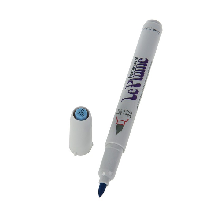 Маркер-кисть Marvy перманентный спирт.основа STEEL BLUE MAR3000/B715