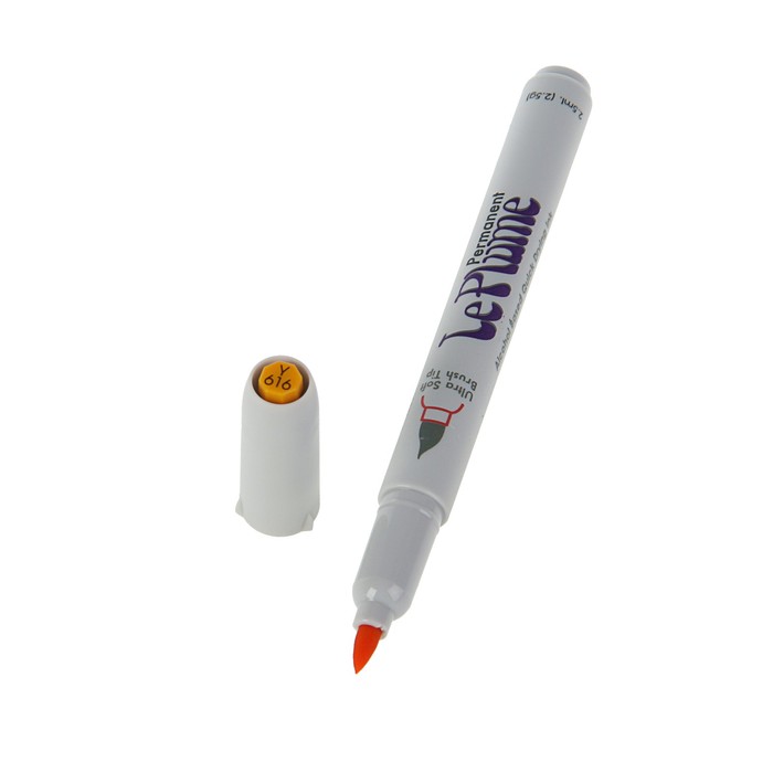 Маркер-кисть Marvy перманентный спирт.основа VIVID YELLOW MAR3000/Y616