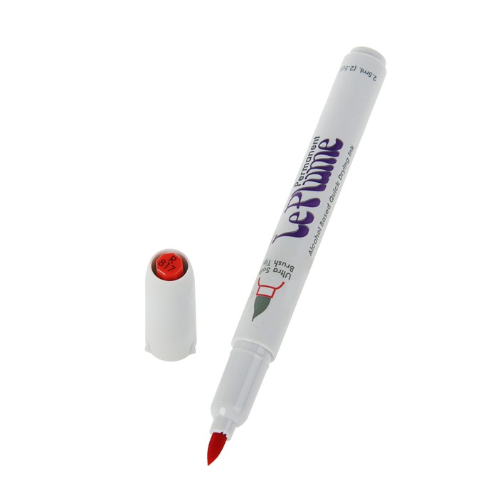 Маркер-кисть Marvy перманентный спирт.основа TOMATO RED MAR3000/R817