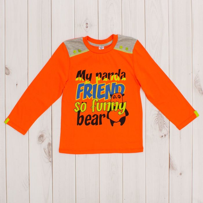 Джемпер для мальчика, рост 122 см, цвет оранжевый 631