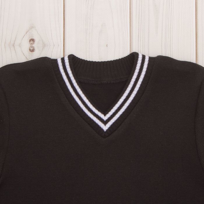 Джемпер для мальчика, рост 140 см, цвет чёрный 645