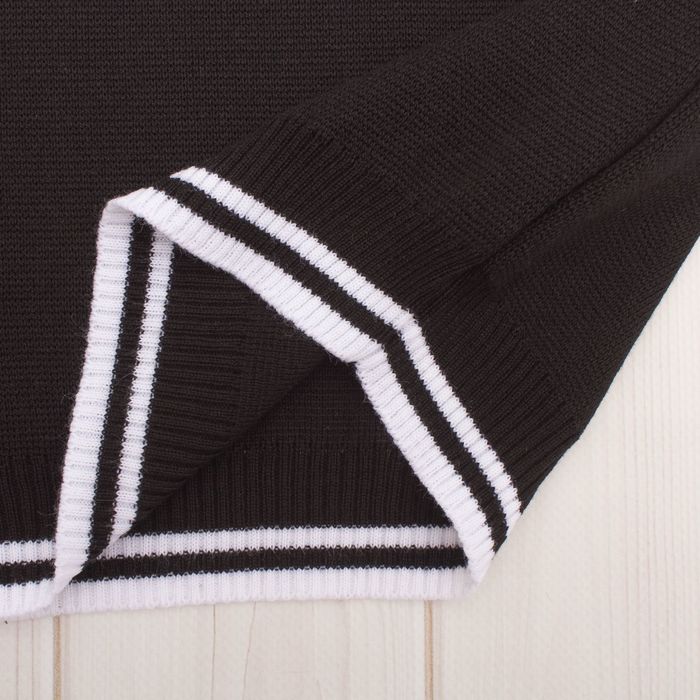 Джемпер для мальчика, рост 140 см, цвет чёрный 645