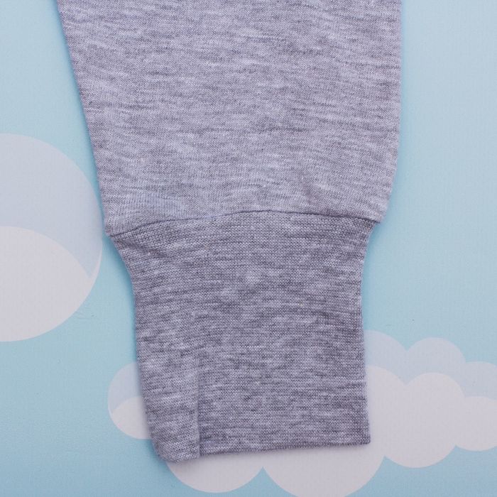 Штанишки для мальчика, рост 68 см, цвет серый меланж 1029_М