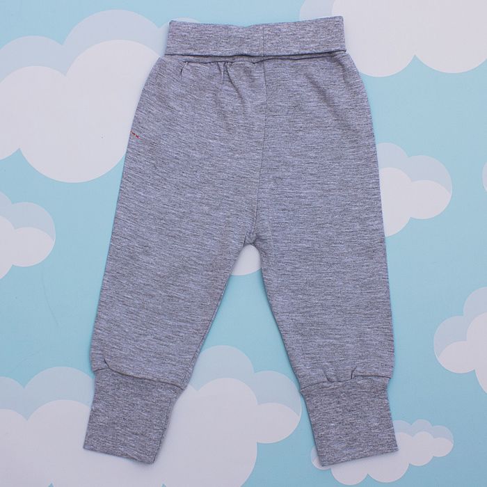 Штанишки для мальчика, рост 68 см, цвет серый меланж 1029_М