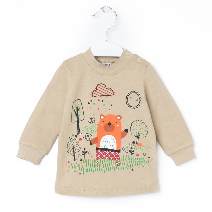 Джемпер для мальчика, рост 62 см, цвет бежевый меланж 621_М