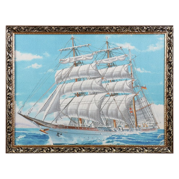 Гобеленовая картина "Корабль" 64х84 см