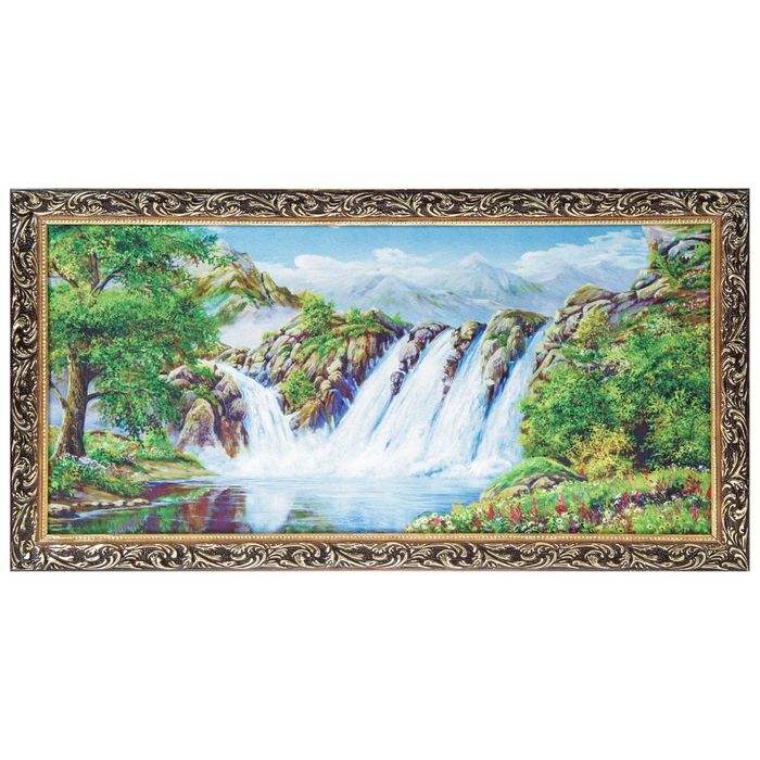 Гобеленовая картина "Водопады" 45х85 см