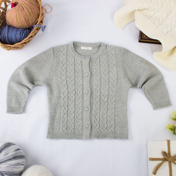 Жакет детский "Герда", рост 74-80 см, цвет серый 02304 _М