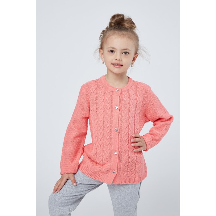 Жакет детский "Герда", рост 74-80 см, цвет коралловый 02304 _М