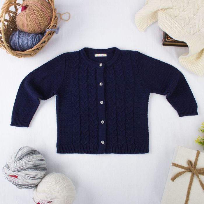 Жакет детский "Герда" , рост 92-98 см, цвет синий 02304 _М