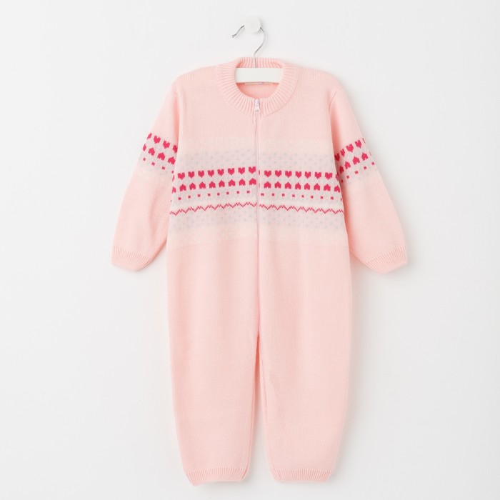 Комбинезон детский "Карамелька", рост 62-68 см, цвет розовый 11331 _М