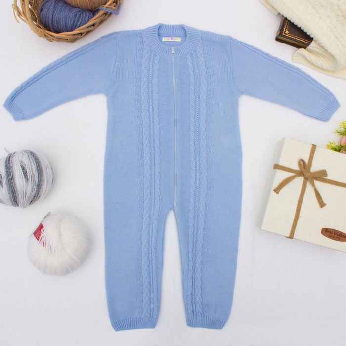 Комбинезон детский "МиМиМи", рост 50-56 см, цвет голубой 11342 _М