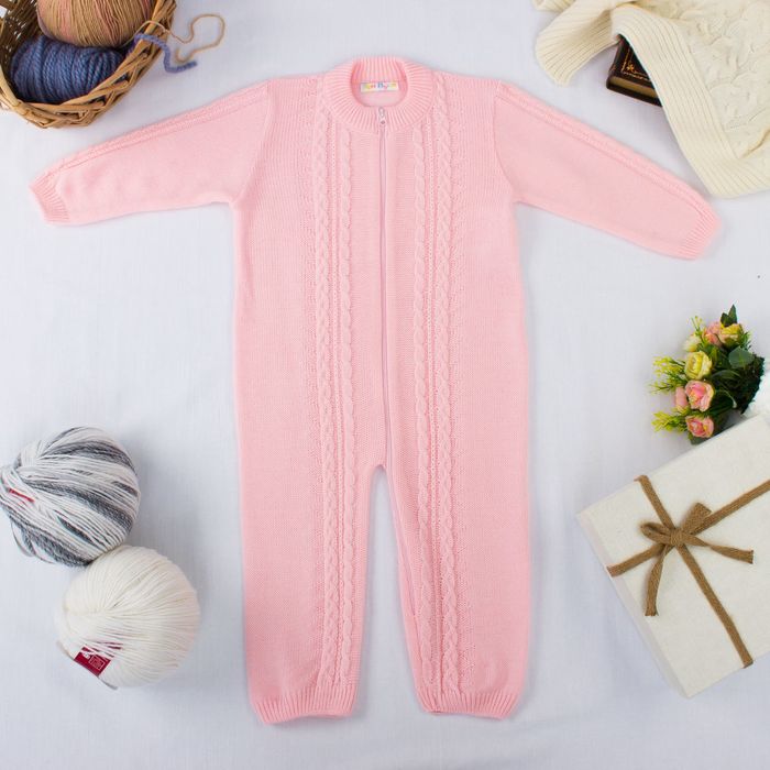 Комбинезон детский "МиМиМи", рост 56-62 см, цвет розовый 11342 _М