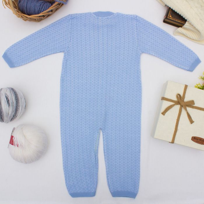 Комбинезон детский "Альбина", рост 68-74 см, цвет голубой 11011 _М