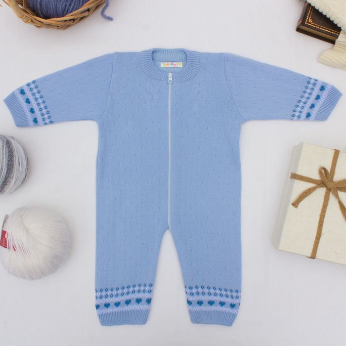 Комбинезон детский "Кроха", рост 68-74 см, цвет голубой 11276 _М