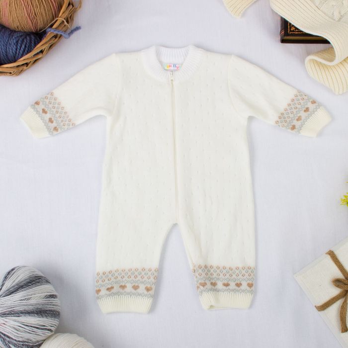 Комбинезон детский "Кроха", рост 74-80 см, цвет молочный 11276 _М