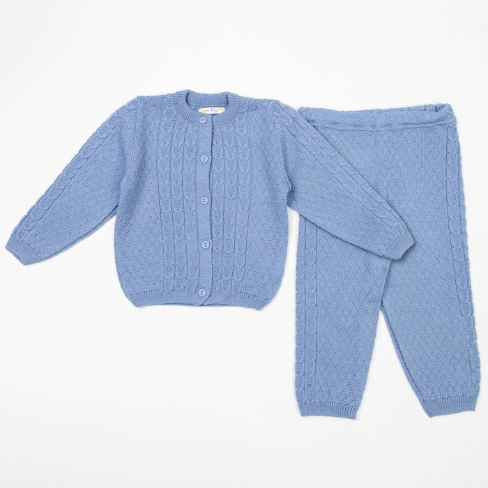 Комплект детский "Мармелад", рост 74-80 см, цвет голубой 10403 _М