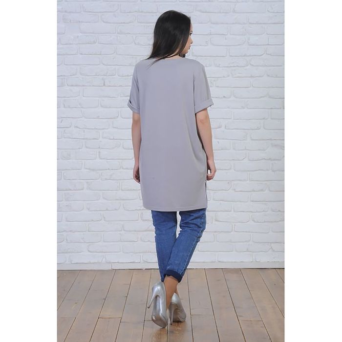 Туника женская, размер 48, рост 164 см, цвет серый 6274а