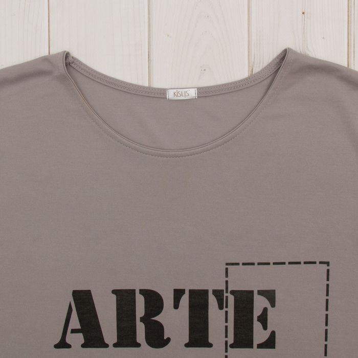 Туника женская, размер 48, рост 164 см, цвет серый 6274а