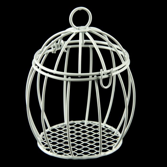 Сувенир металл "Пузатая клетка" 8х6х6 см