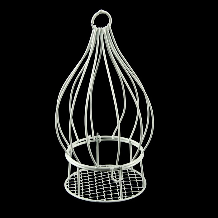 Сувенир металл "Клетка-капля" 12х7,5х7,5 см