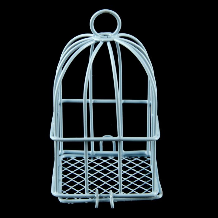 Сувенир металл "Голубая клетка" 9,5х4,5х4,5 см