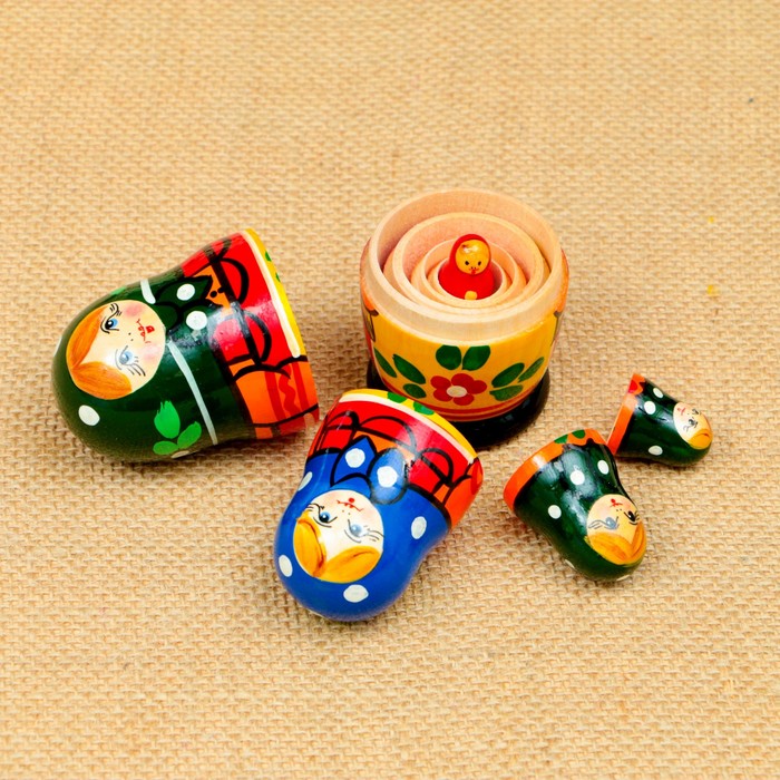 Матрёшка «Старорусская», 5 кукольная, 10,5 см