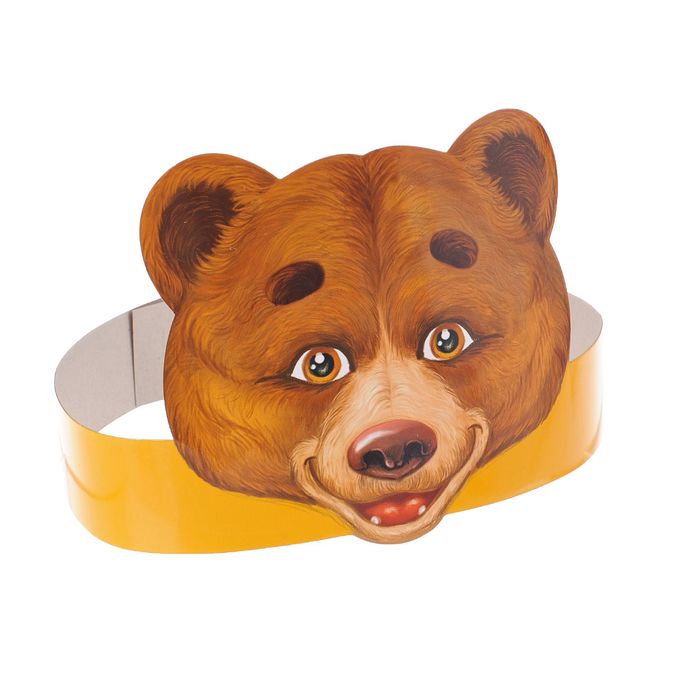 Маска на ободке "Медведь"