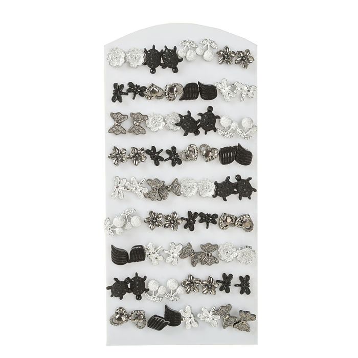 Пусеты 36 пар "Ассорти", цвет МИКС