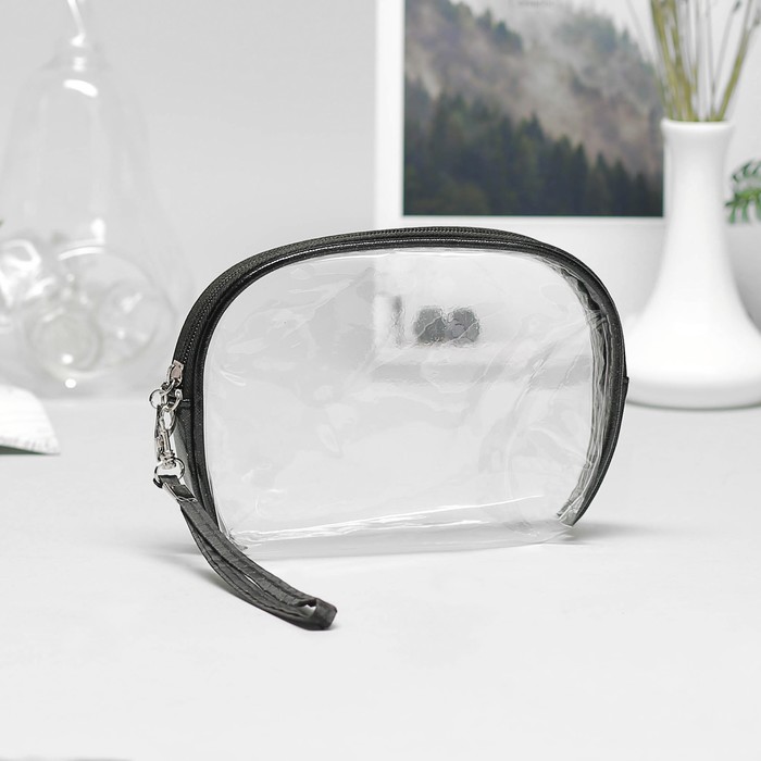 Косметички набор 2 в 1 «Совы», отдел на молнии, с ручкой, цвет чёрный