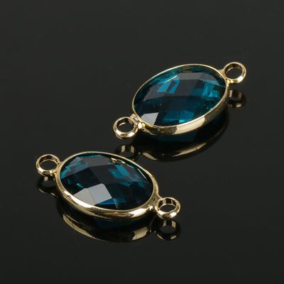 Коннектор (набор 4 шт), 10*14мм, цвет морской в золоте